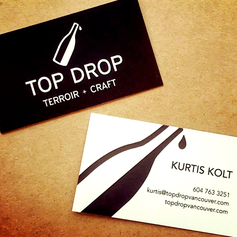 Top Drop Business Cards