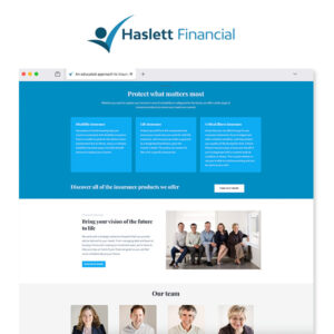 Haslett Financial Website Design
